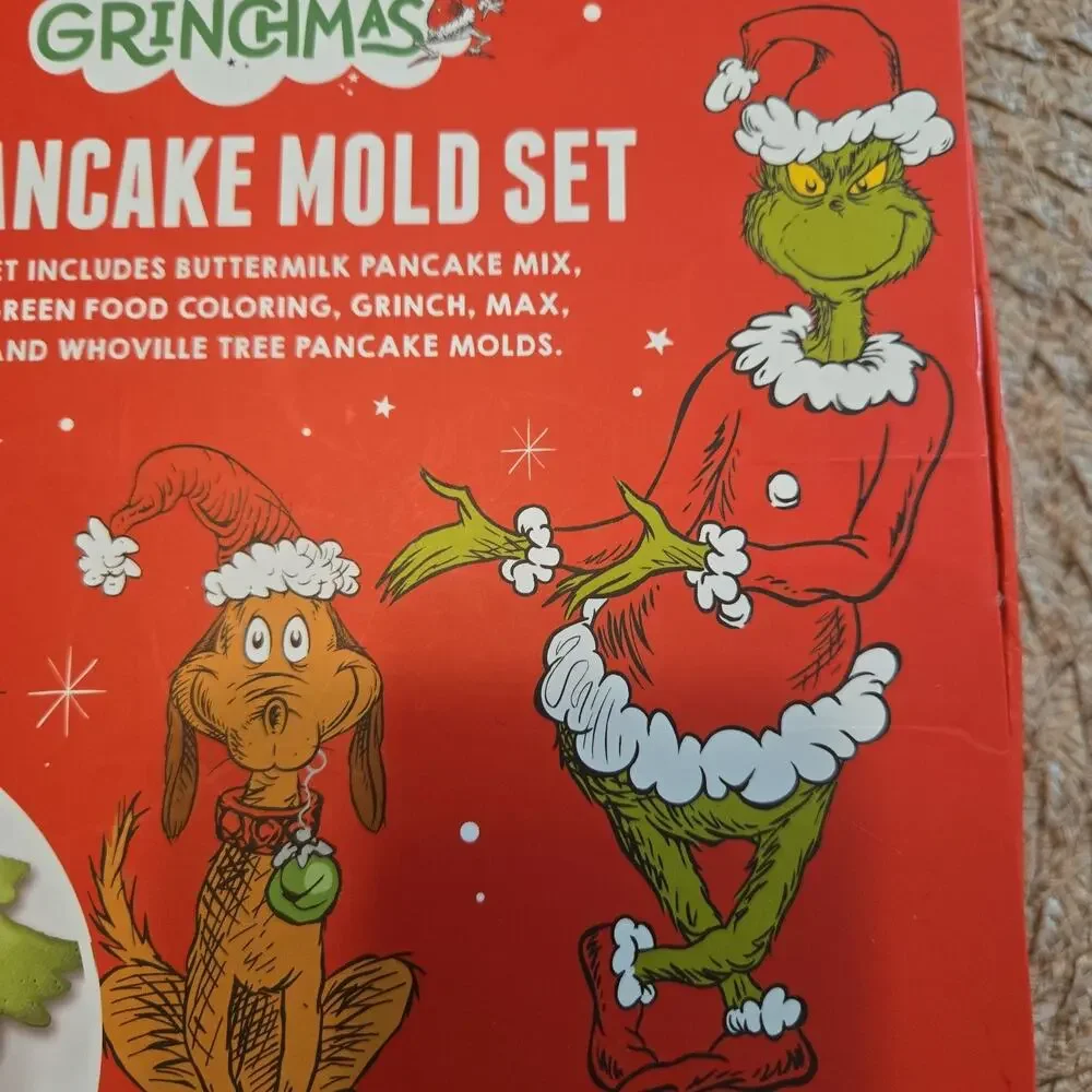 Merry Grinchmas Pancake Mold Set (Just The Molds)